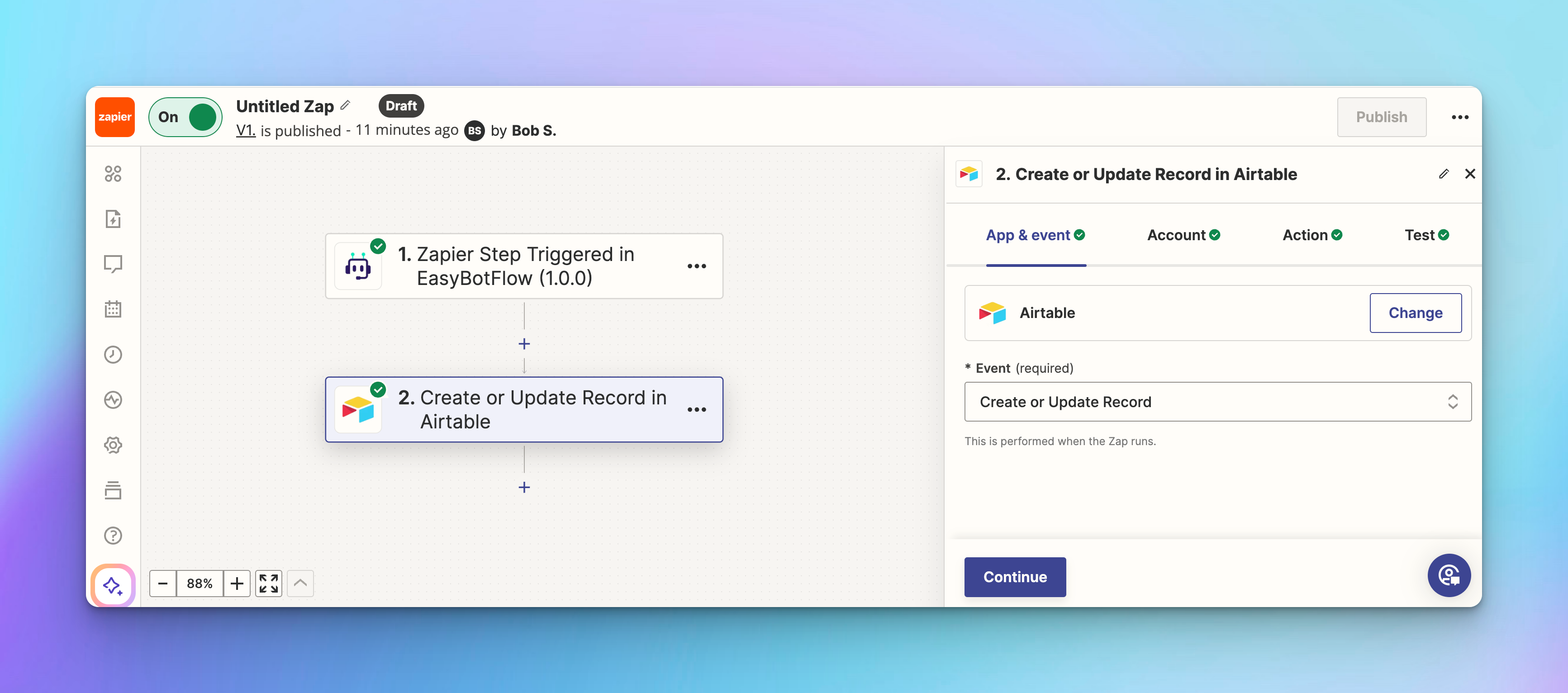 Airtable Event Selection