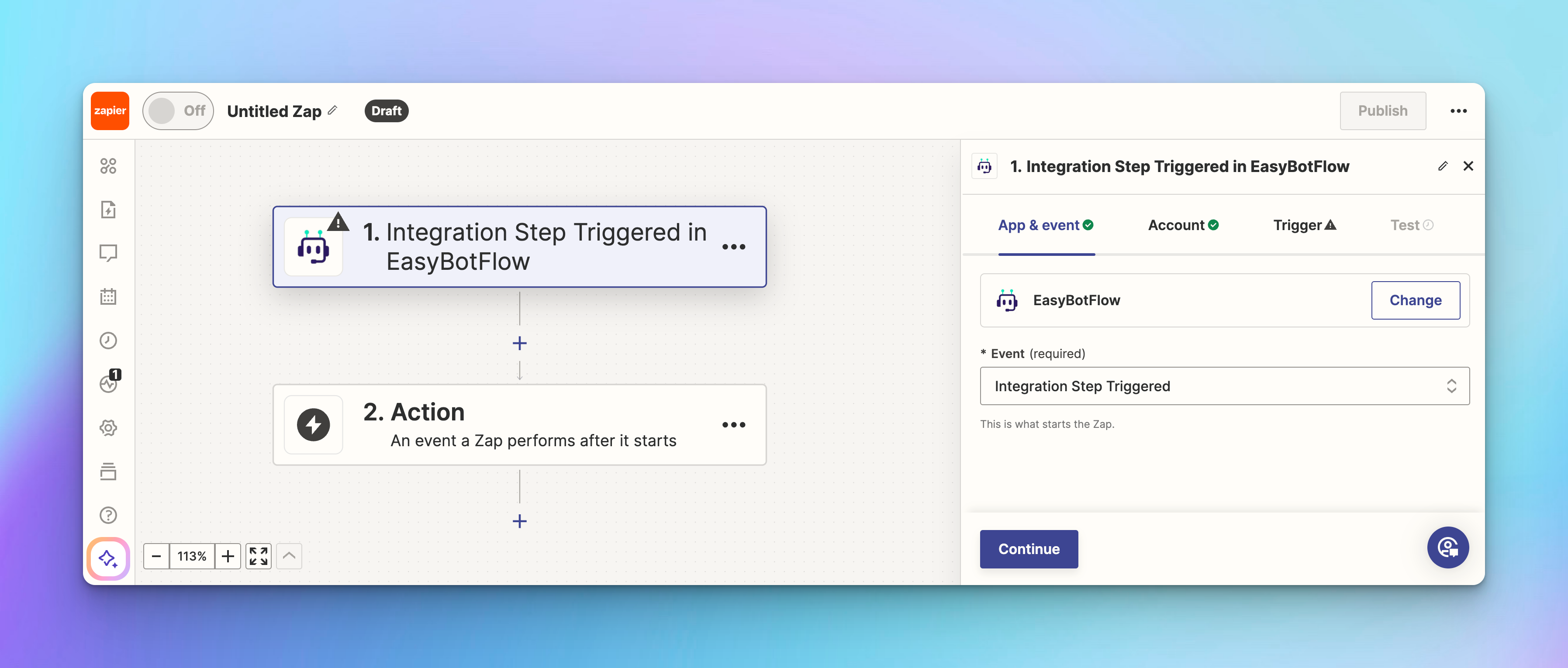 Zapier Trigger Setup